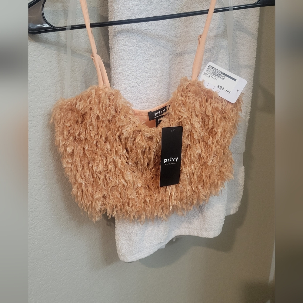 Tan crop top